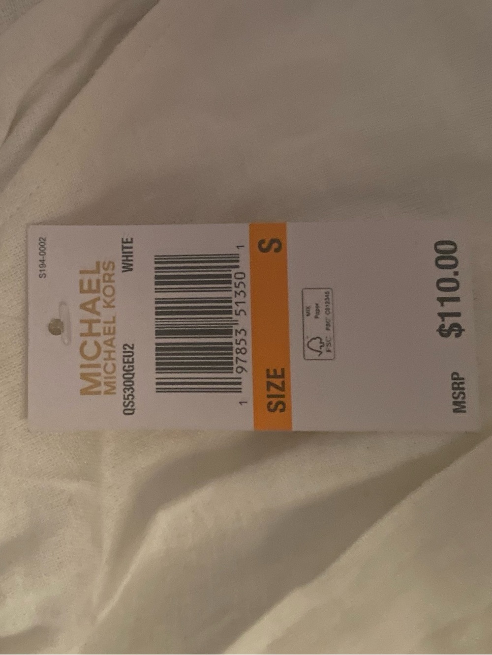 Michael Kors Women's Linen-Blend Drawstring Pants in White - Picture 3 of 5